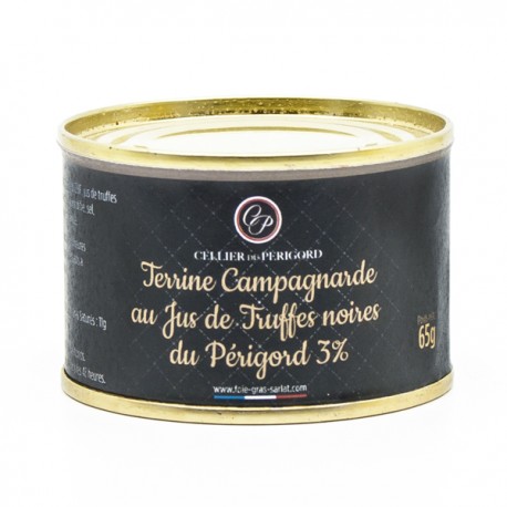 Terrine campagnarde au jus de truffes noires du Périgord 3% 65g