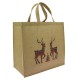 Sac en toile de jute motif festif 36x19x27 cm