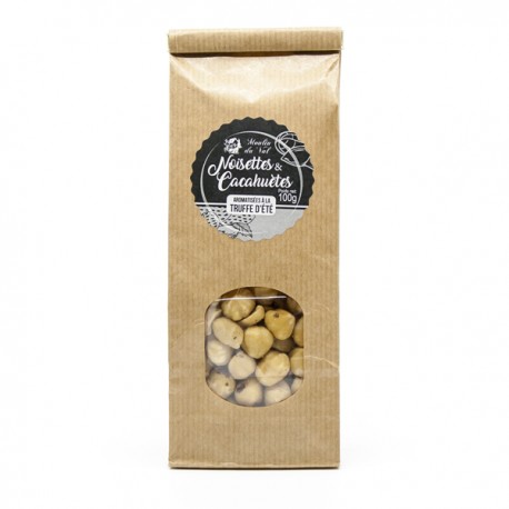 Sachet de Noisettes et Cacahuètes Aromatisées à la Truffes d'Été 100g