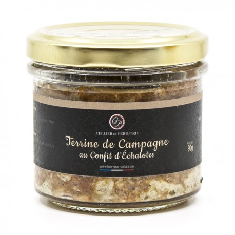 TERRINE DE CAMPAGNE AU CONFIT D'ECHALOTES 90g