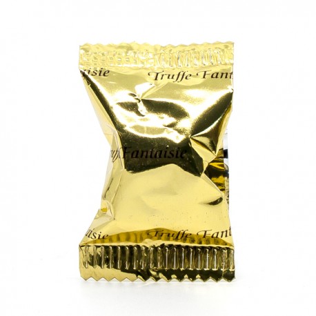 PAPILLOTE DE TRUFFE AU CHOCOLAT ET CACAO NATURE 4g