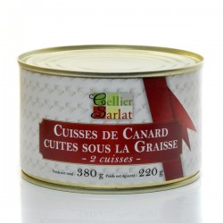 2 CUISSES DE CANARD CUITES SOUS LA GRAISSE 380g