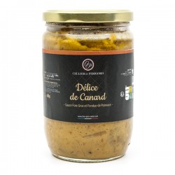 DELICE DE CANARD SAUCE FOIE GRAS ET FONDUE DE POIREAUX 600g