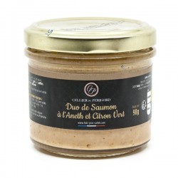 DUO DE SAUMON A L'ANETH ET CITRON VERT 90g