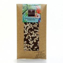 Tablette Chocolat au Lait et Noisettes Pur Beurre de Cacao, 100g